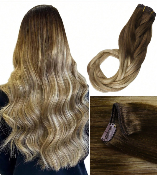 Clip-in Extensions aus Echthaar